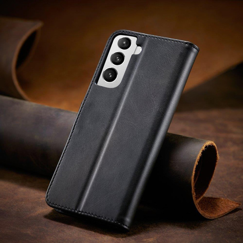 Magnet Case elegantiškas dėklas su atvartu ir stovo funkcija, skirta Samsung Galaxy S22 Ultra black