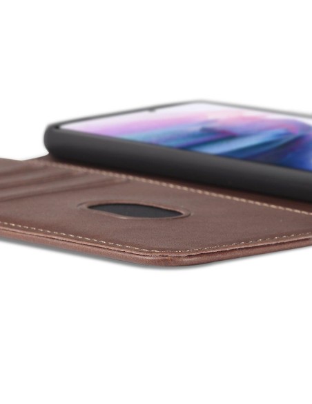 Magnet Case elegantiškas dėklas su atvartu ir stovo funkcija, skirta Samsung Galaxy S22+ (S22 Plus) juoda