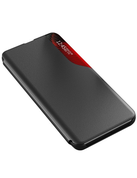 Eco Leather View Case elegantiškas atverčiamas dėklas su stovo funkcija, skirtas Samsung Galaxy A53 5G juodas Eco Leather View Case elegantiškas atverčiamas dėklas su stovo funkcija, skirtas Samsung Galaxy A53 5G juodas