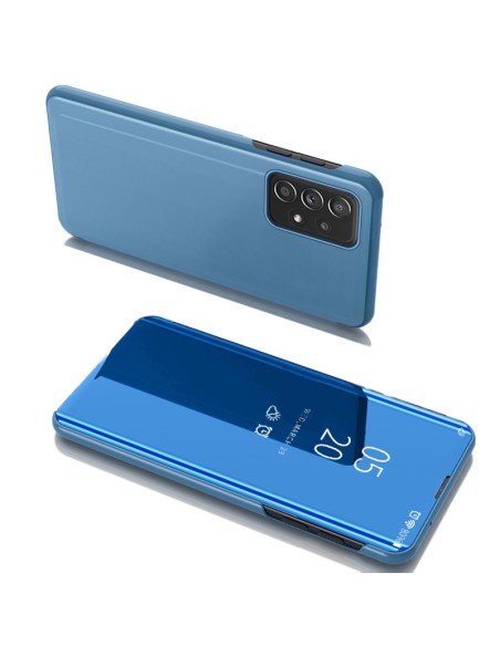 Clear View Case atverčiamas dangtelis, skirtas Samsung Galaxy A53 5G mėlynas