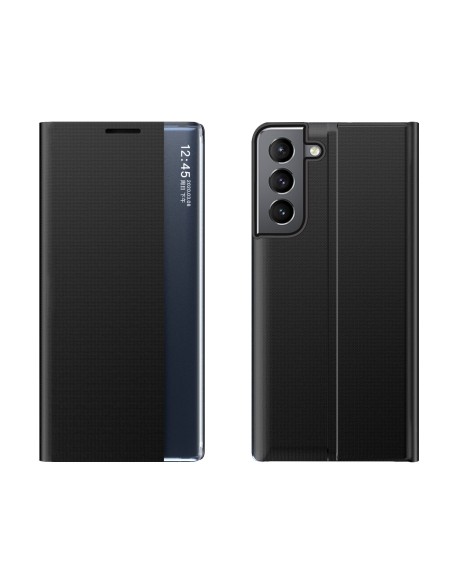 Naujas Sleep Case dangtelis su atvartu ir stovo funkcija, skirta Samsung Galaxy S22+ (S22 Plus) juoda Naujas Sleep Case dangtelis su atvartu ir stovo funkcija, skirta Samsung Galaxy S22+ (S22 Plus) juoda