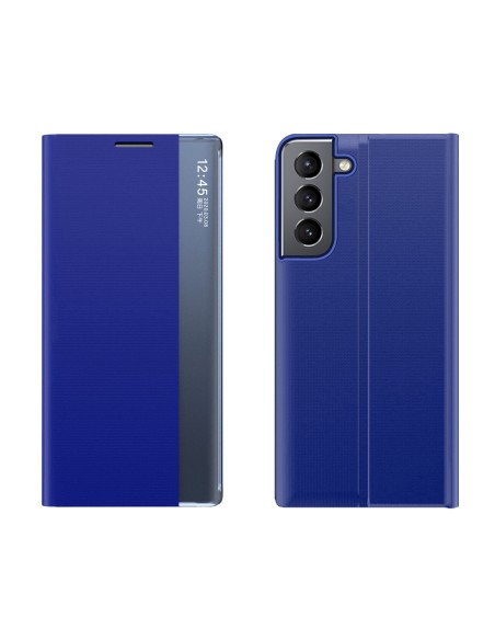 Naujas Sleep Case dangtelis su atvartu ir stovo funkcija, skirta Samsung Galaxy S22 mėlynai Naujas Sleep Case dangtelis su atvartu ir stovo funkcija, skirta Samsung Galaxy S22 mėlynai