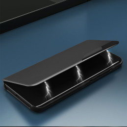 Eco Leather View Case elegantiškas dėklas su atvartu ir stovo funkcija, skirta Samsung Galaxy S22+ (S22 Plus) raudona
