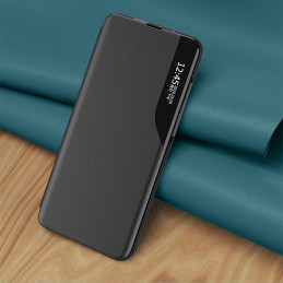 Eco Leather View Case elegantiškas dėklas su atvartu ir stovo funkcija, skirta Samsung Galaxy S22+ (S22 Plus) raudona