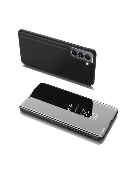 Clear View Case atverčiamas dėklas, skirtas Samsung Galaxy S22+ (S22 Plus) juodas Clear View Case atverčiamas dėklas, skirtas Samsung Galaxy S22+ (S22 Plus) juodas