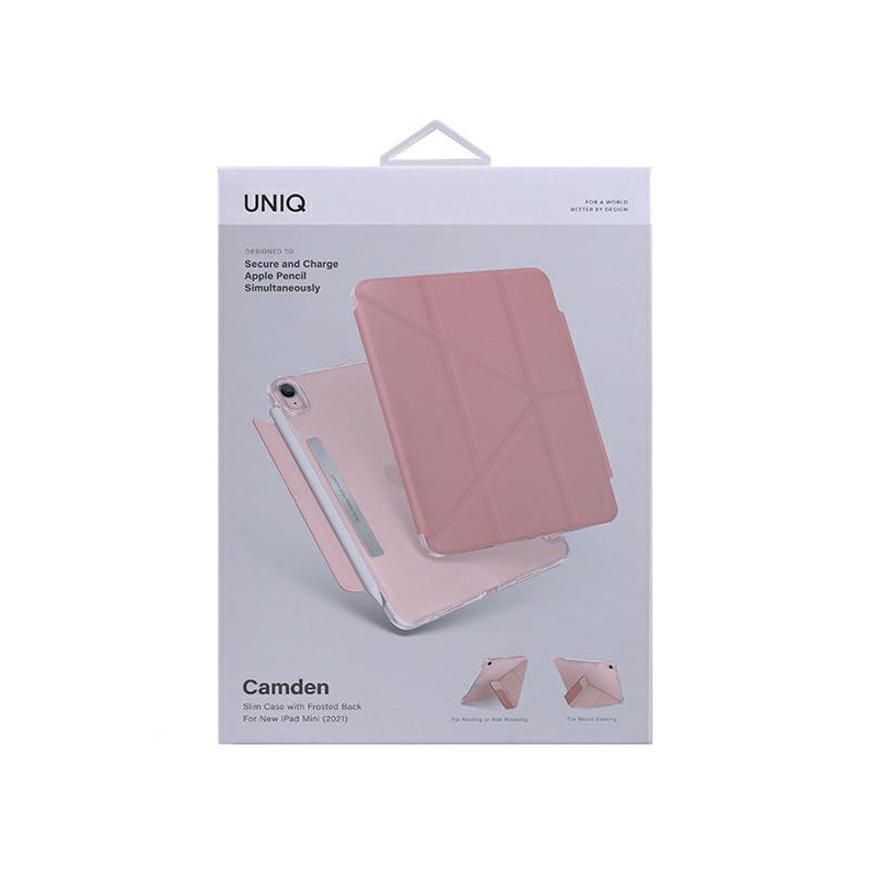 Uniq Camden dėklas iPad mini (2021) - rožinis