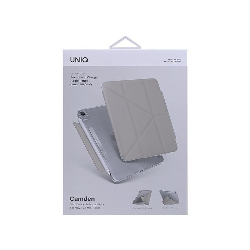 Uniq Camden dėklas iPad mini (2021) – pilkas