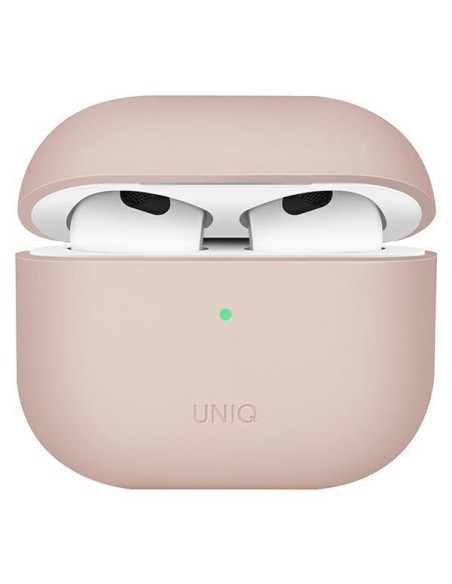 Uniq Lino silikoninis dėklas, skirtas AirPods 3 – rožinis Uniq Lino silikoninis dėklas, skirtas AirPods 3 – rožinis