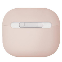 Uniq Lino silikoninis dėklas, skirtas AirPods 3 – rožinis
