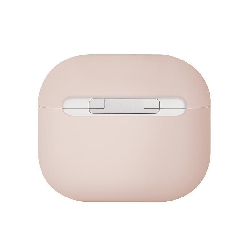 Uniq Lino silikoninis dėklas, skirtas AirPods 3 – rožinis