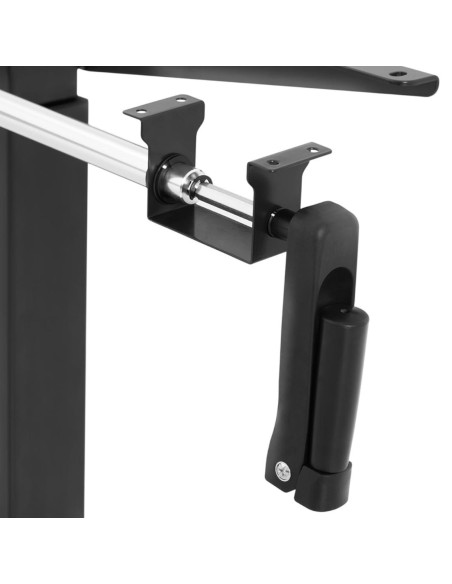 Rėmas stalo rėmas su rankiniu aukščio reguliavimu 73-124 cm iki 70 kg JUODAS Rėmas stalo rėmas su rankiniu aukščio reguliavimu 73-124 cm iki 70 kg JUODAS