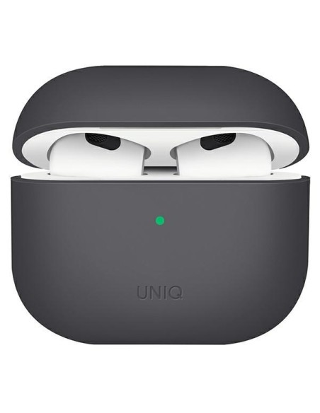 Uniq Lino silikoninis dėklas, skirtas AirPods 3 - pilkas