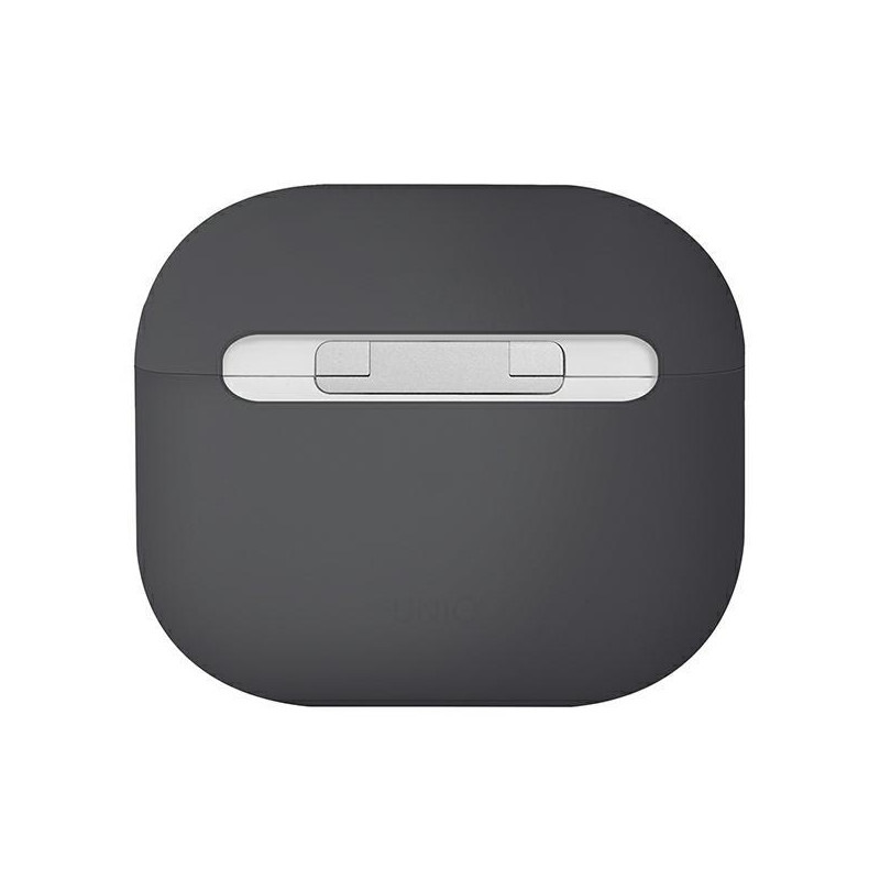 Uniq Lino silikoninis dėklas, skirtas AirPods 3 - pilkas