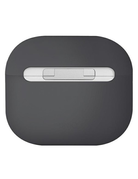 Uniq Lino silikoninis dėklas, skirtas AirPods 3 - pilkas