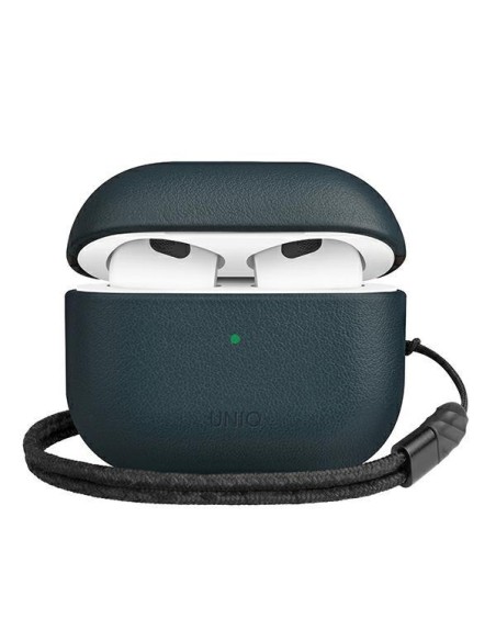 UNIQ Terra tikros odos dėklas, skirtas AirPods 3 – mėlynas UNIQ Terra tikros odos dėklas, skirtas AirPods 3 – mėlynas