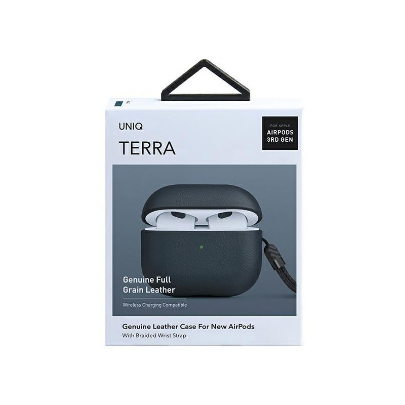 UNIQ Terra tikros odos dėklas, skirtas AirPods 3 – mėlynas
