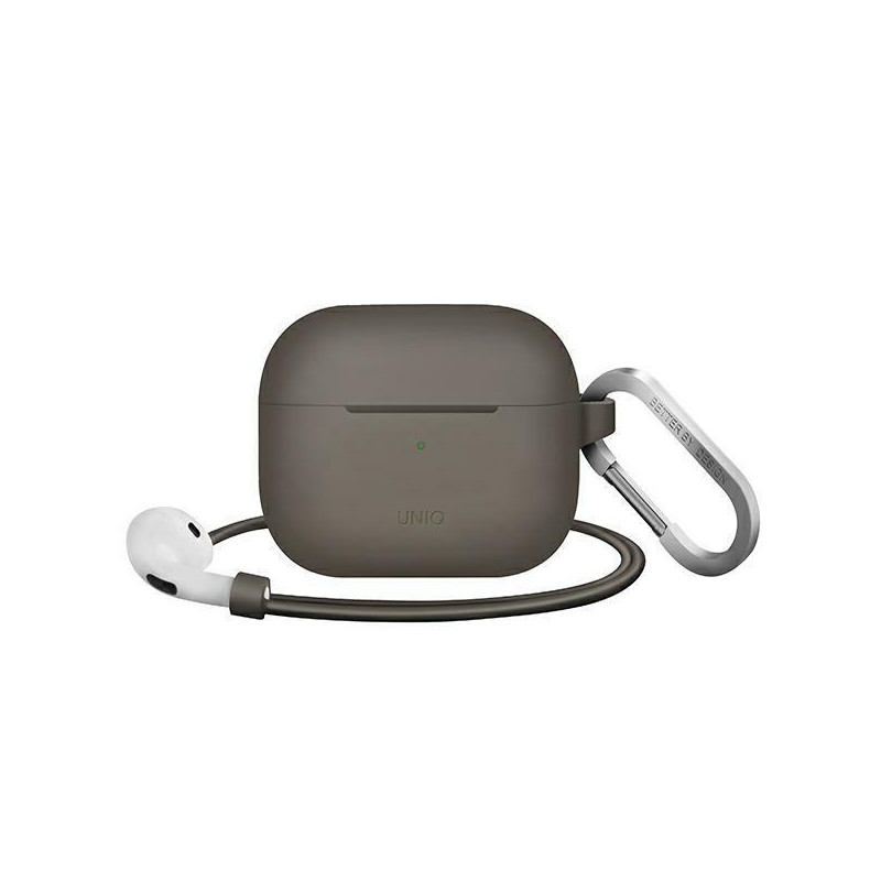 UNIQ Vencer silikoninis dėklas, skirtas AirPods 3 - smėlio spalvos