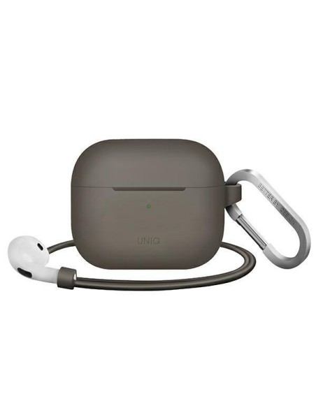 UNIQ Vencer silikoninis dėklas, skirtas AirPods 3 - smėlio spalvos UNIQ Vencer silikoninis dėklas, skirtas AirPods 3 - smėlio spalvos