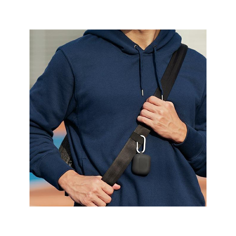 UNIQ Vencer silikoninis dėklas, skirtas AirPods 3 - pilkas