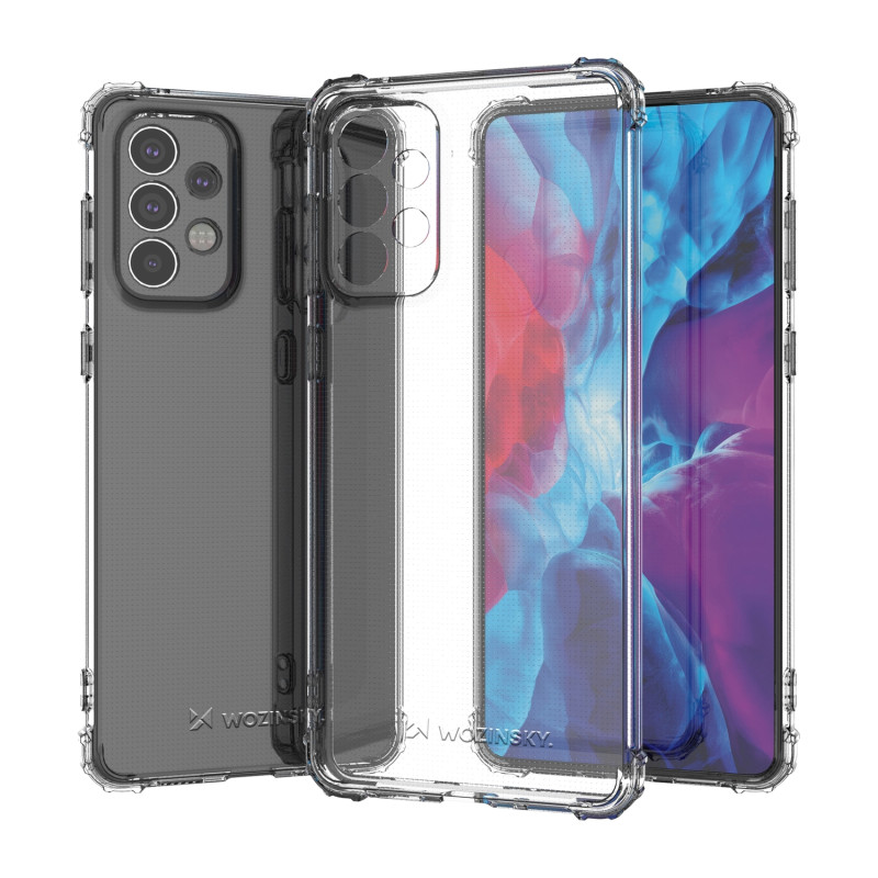 Wozinsky Anti Shock šarvuotas dėklas Samsung Galaxy A73 skaidrus