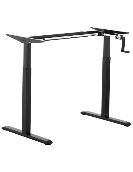 Rėmas stalo rėmas su rankiniu aukščio reguliavimu 73-124 cm iki 70 kg JUODAS Rėmas stalo rėmas su rankiniu aukščio reguliavimu 73-124 cm iki 70 kg JUODAS