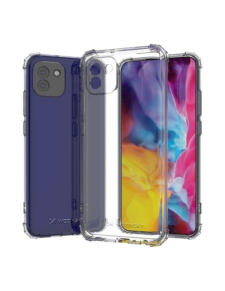 Wozinsky Anti Shock šarvuotas dėklas Samsung Galaxy A03 skaidrus