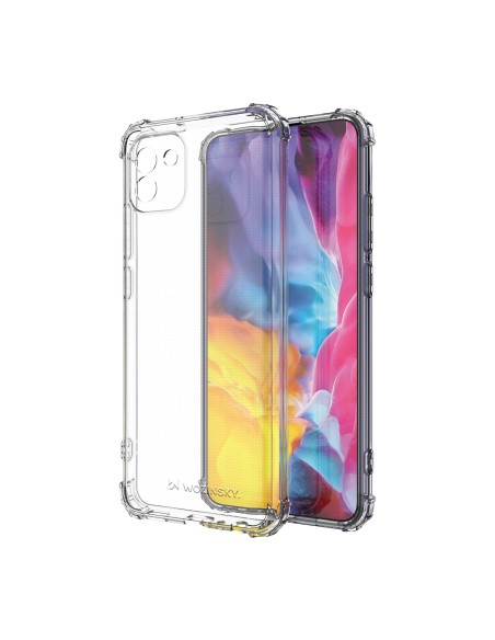 Wozinsky Anti Shock šarvuotas dėklas Samsung Galaxy A03 skaidrus