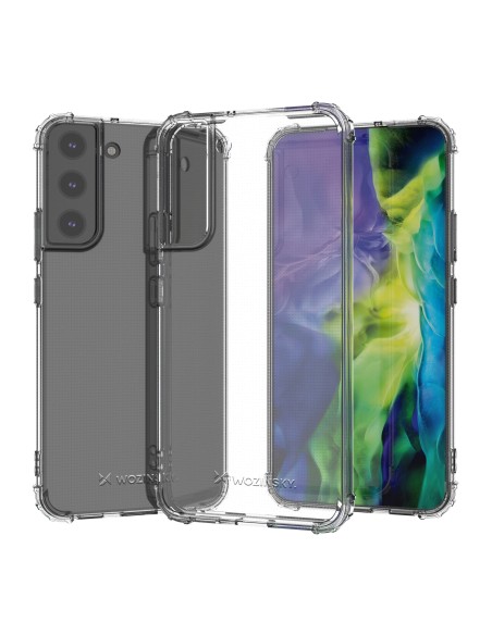 Wozinsky Anti Shock šarvuotas dėklas Samsung Galaxy S22+ (S22 Plus) skaidrus