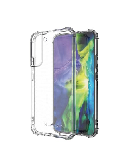 Wozinsky Anti Shock šarvuotas dėklas Samsung Galaxy S22+ (S22 Plus) skaidrus