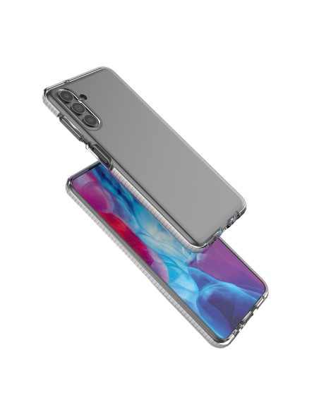 „Spring Case Cover“ gelio dėklas su spalvingu rėmeliu, skirtas „Samsung Galaxy A13 5G“ šviesiai rausvai