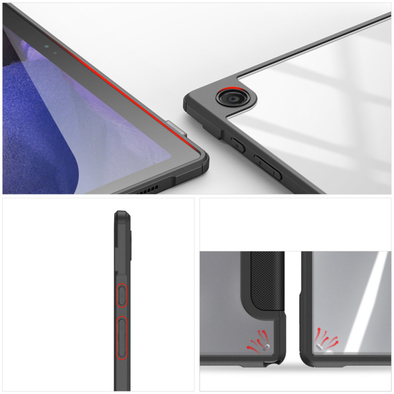 Dux Ducis Toby Armored Flip Smart Case, skirtas Samsung Galaxy Tab A8 10.5& 39 & 39 2021 Black