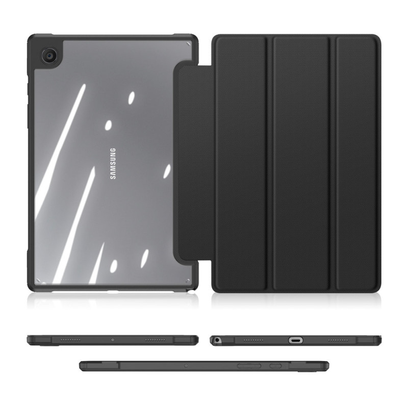 Dux Ducis Toby Armored Flip Smart Case, skirtas Samsung Galaxy Tab A8 10.5& 39 & 39 2021 Black
