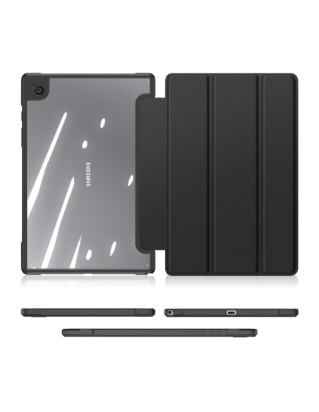Dux Ducis Toby Armored Flip Smart Case, skirtas Samsung Galaxy Tab A8 10.5& 39 & 39 2021 Black Dux Ducis Toby Armored Flip Smart Case, skirtas Samsung Galaxy Tab A8 10.5& 39 & 39 2021 Black
