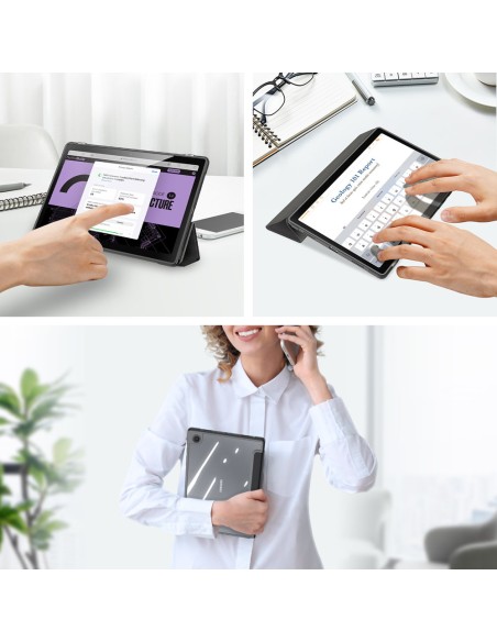 Dux Ducis Toby Armored Flip Smart Case, skirtas Samsung Galaxy Tab A8 10.5& 39 & 39 2021 Black Dux Ducis Toby Armored Flip Smart Case, skirtas Samsung Galaxy Tab A8 10.5& 39 & 39 2021 Black