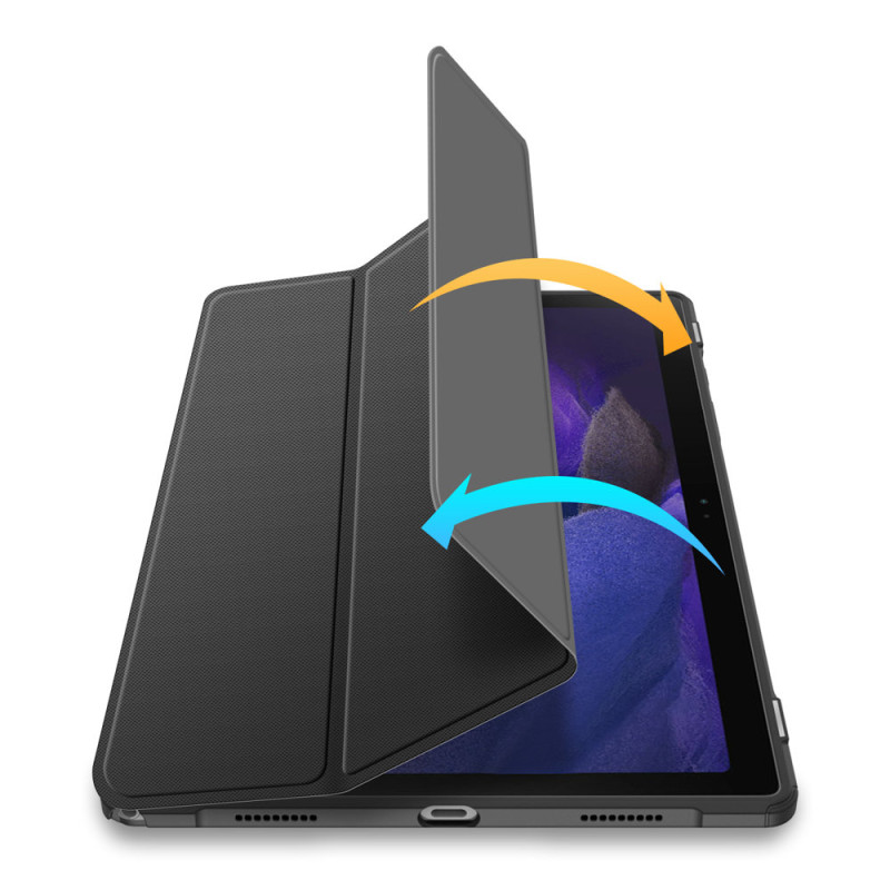 Dux Ducis Toby Armored Flip Smart Case, skirtas Samsung Galaxy Tab A8 10.5& 39 & 39 2021 Black