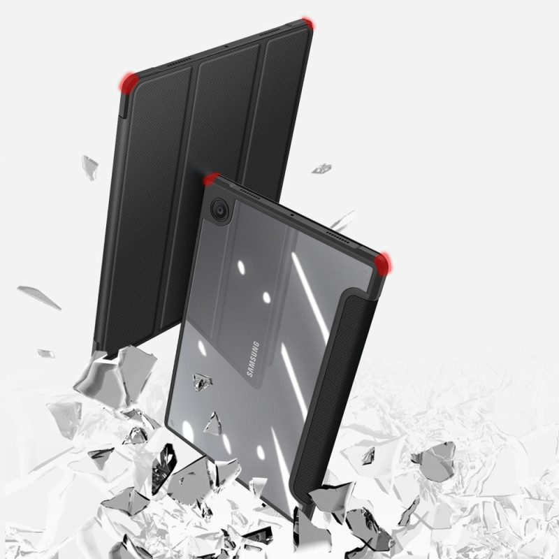 Dux Ducis Toby Armored Flip Smart Case, skirtas Samsung Galaxy Tab A8 10.5& 39 & 39 2021 Black