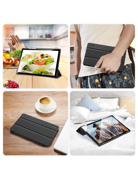 DUX DUCIS Domo sulankstomas dangtelis planšetinio kompiuterio dėklas su „Smart Sleep“ funkcijos stovu, skirtu „Samsung G...