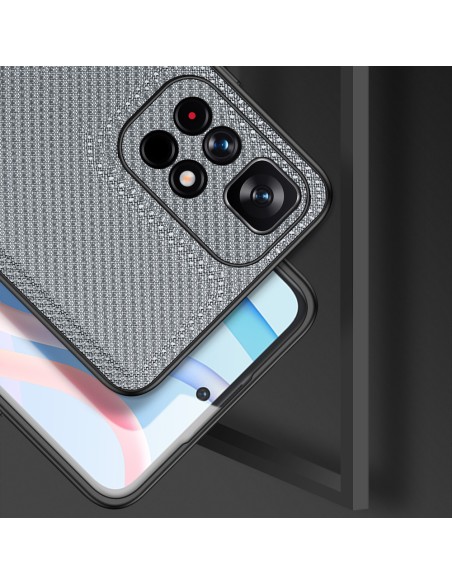 Dux Ducis Fino dėklo dangtelis, padengtas nailono medžiaga, skirtas Poco M4 Pro 5G mėlynai Dux Ducis Fino dėklo dangtelis, padengtas nailono medžiaga, skirtas Poco M4 Pro 5G mėlynai