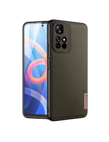 Dux Ducis Fino dėklo dangtelis, padengtas nailono medžiaga, skirtas Poco M4 Pro 5G žaliai Dux Ducis Fino dėklo dangtelis, padengtas nailono medžiaga, skirtas Poco M4 Pro 5G žaliai