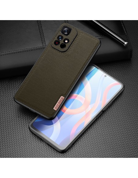 Dux Ducis Fino dėklo dangtelis, padengtas nailono medžiaga, skirtas Poco M4 Pro 5G žaliai Dux Ducis Fino dėklo dangtelis, padengtas nailono medžiaga, skirtas Poco M4 Pro 5G žaliai