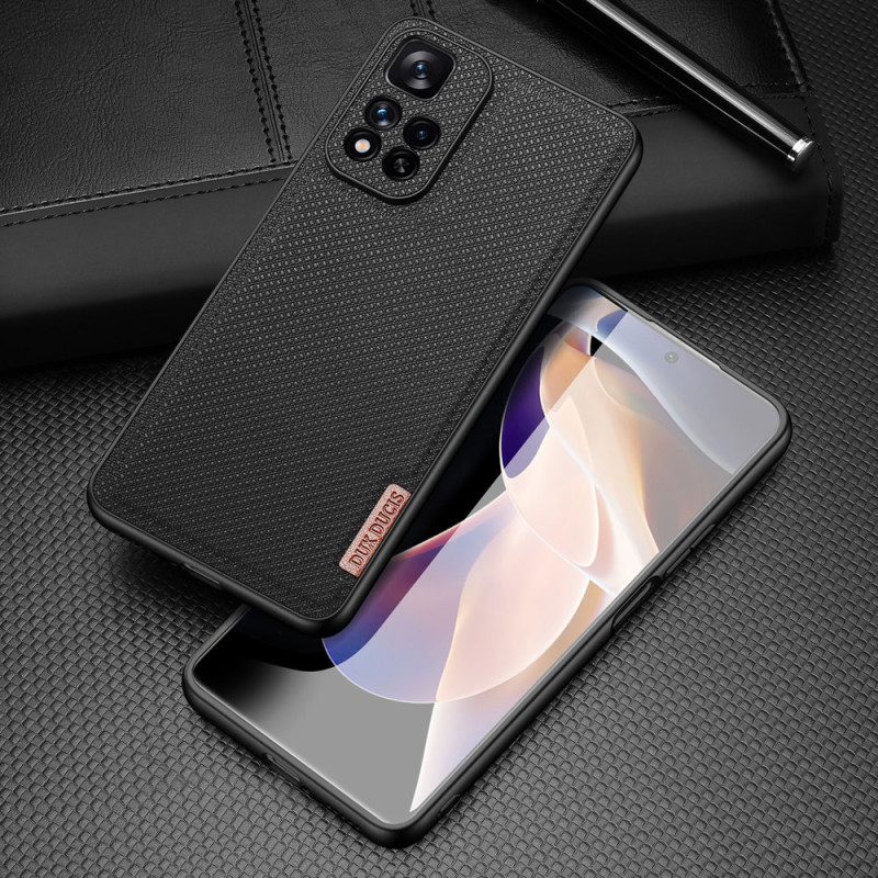 Dux Ducis Fino dėklo dangtelis padengtas nailono medžiaga Xiaomi Redmi Note 11 Pro+ 5G (Kinija) / 11 Pro 5G (Kinija) / M...