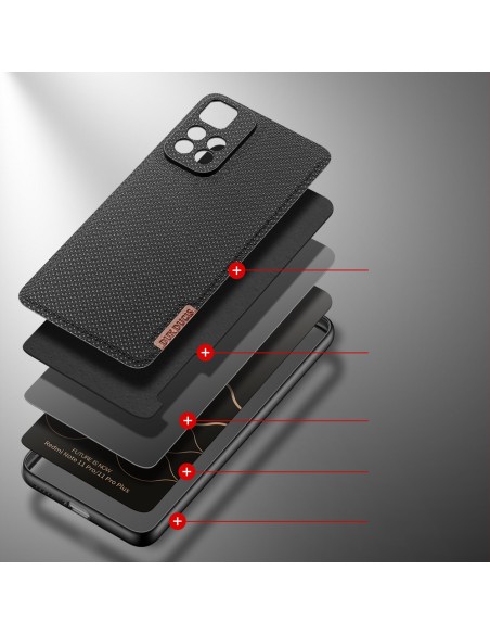 Dux Ducis Fino dėklo dangtelis padengtas nailono medžiaga Xiaomi Redmi Note 11 Pro+ 5G (Kinija) / 11 Pro 5G (Kinija) / M... Dux Ducis Fino dėklo dangtelis padengtas nailono medžiaga Xiaomi Redmi Note 11 Pro+ 5G (Kinija) / 11 Pro 5G (Kinija) / M...