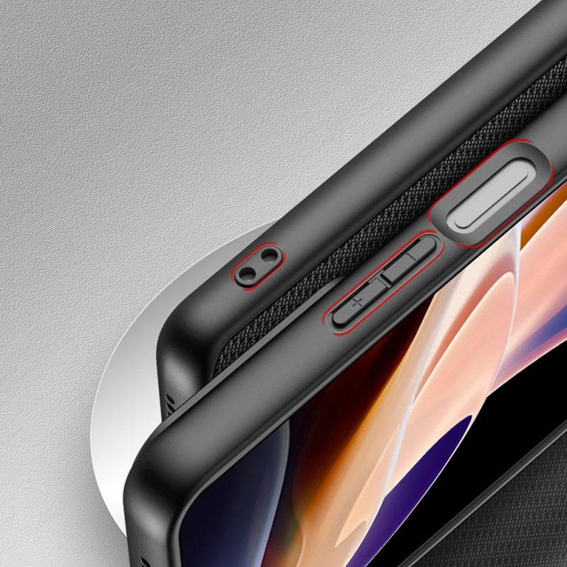 Dux Ducis Fino dėklo dangtelis padengtas nailono medžiaga Xiaomi Redmi Note 11 Pro+ 5G (Kinija) / 11 Pro 5G (Kinija) / M...