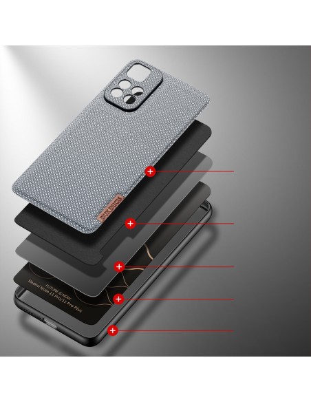 Dux Ducis Fino dėklo dangtelis padengtas nailono medžiaga Xiaomi Redmi Note 11 Pro+ 5G (Kinija) / 11 Pro 5G (Kinija) / M... Dux Ducis Fino dėklo dangtelis padengtas nailono medžiaga Xiaomi Redmi Note 11 Pro+ 5G (Kinija) / 11 Pro 5G (Kinija) / M...