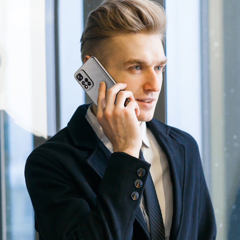 Dux Ducis Fino dėklo dangtelis padengtas nailono medžiaga Xiaomi Redmi Note 11 Pro+ 5G (Kinija) / 11 Pro 5G (Kinija) / M...