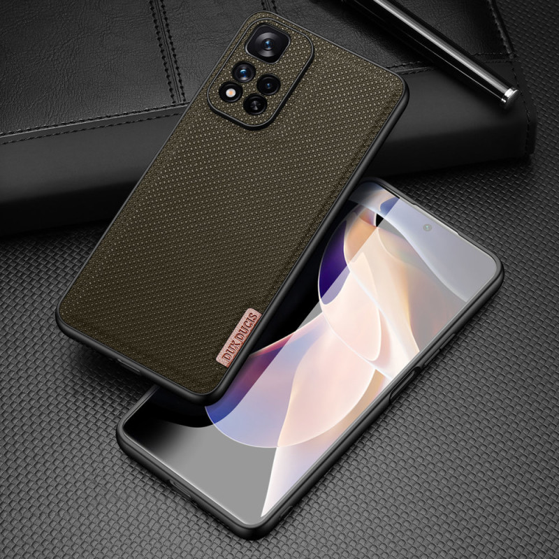 Dux Ducis Fino dėklo dangtelis padengtas nailono medžiaga Xiaomi Redmi Note 11 Pro+ 5G (Kinija) / 11 Pro 5G (Kinija) / M...