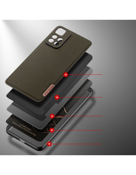 Dux Ducis Fino dėklo dangtelis padengtas nailono medžiaga Xiaomi Redmi Note 11 Pro+ 5G (Kinija) / 11 Pro 5G (Kinija) / M... Dux Ducis Fino dėklo dangtelis padengtas nailono medžiaga Xiaomi Redmi Note 11 Pro+ 5G (Kinija) / 11 Pro 5G (Kinija) / M...