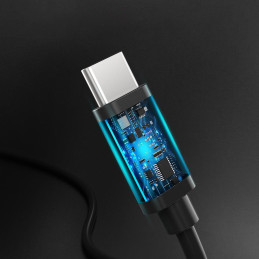 Kabelis USB Type C - USB Type C 3A 3m juodas
