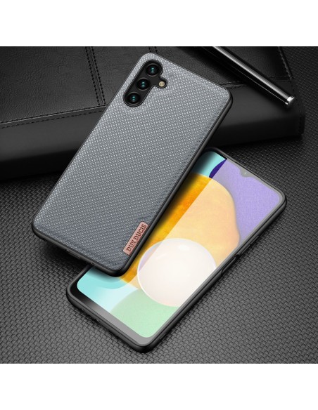 Dux Ducis Fino dėklo dangtelis, padengtas nailono medžiaga, skirtas Samsung Galaxy A13 5G mėlynai