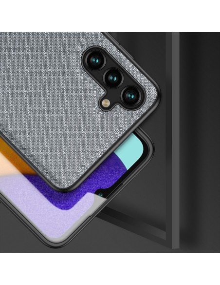 Dux Ducis Fino dėklo dangtelis, padengtas nailono medžiaga, skirtas Samsung Galaxy A13 5G mėlynai